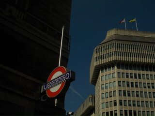 Ministry Of Justice with Underground Sign