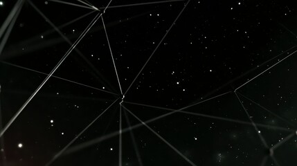Abstract Network Connection  AI  Big Data  Technology Background
