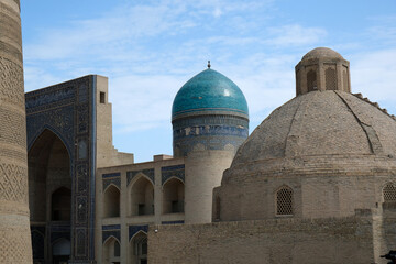 walls and roofs of buildings of the architectural ensemble Poi-Kalyan, Bukhara