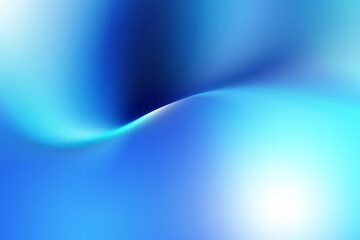 Modern bright abstract wave gradient blue background blurred colorful neon color flow trendy hologram effect graphics futuristic design for pattern banner web technology digital backdrop poster
