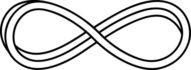 Rubber B Twist Line Art Vector Illustration