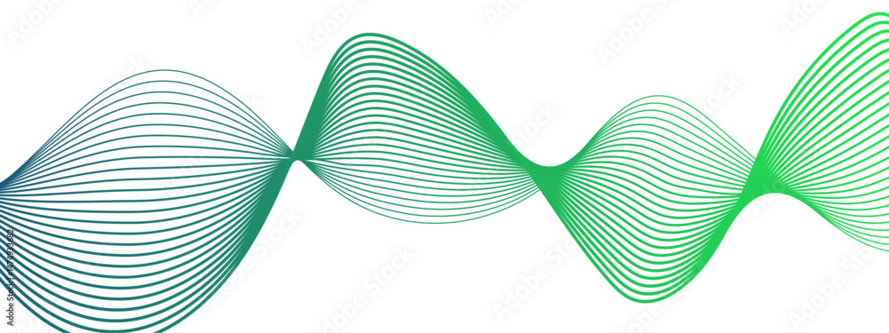 Aufkleber abstract colorful wavy lines and geometric design. geometric design with parallel lines pattern. tec