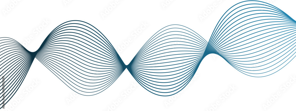 Poster abstract colorful wavy lines and geometric design. geometric design with parallel lines pattern. tec