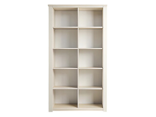 Elegant wooden bookcase with multiple shelves for organizing books and display