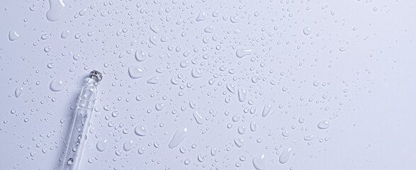 The texture of cosmetic micellar water or moisturizing toner