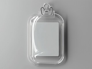 Obraz premium Clear ID Holder Mockup