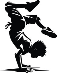 Young Boy Balancing Act