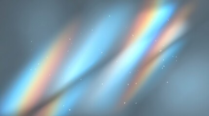 Obraz premium Abstract Rainbow Light Leaks Glowing Prism Overlay Background