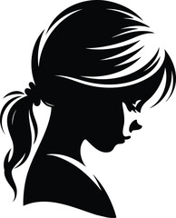Shy Kid Silhouette Icon