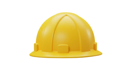Fototapeta premium Yellow safety headgear suspends industrial vibe