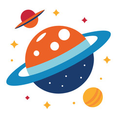 space vector icon on white background