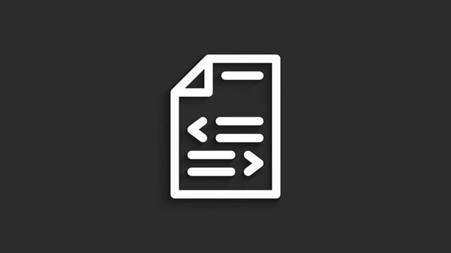 File &ndash; Minimal Lineal UI Icon Animation in 4K