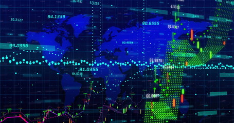 Image of text with globe and network of connections