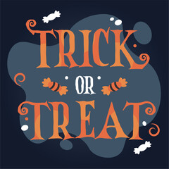 Isolated halloween lettering with ornaments Vector