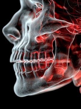 The risorius muscle is shown in a detailed, medically accurate 3D illustration of human muscle anatomy