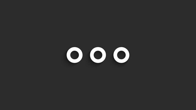 Meatball Menu &ndash; Abstract UI Lineal Icon Animation in 4K