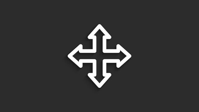 Move &ndash; UI Interaction Lineal Icon Animation in 4K