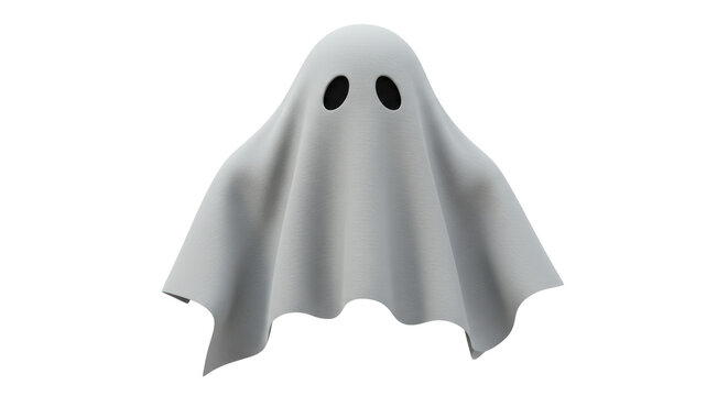 Isolated Spooky Ghost Costume