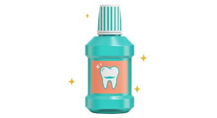 Isolated Teeth Mouthwash Dental Health