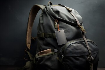A rugged green backpack ready for adventure