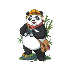bamboo with panda 
