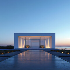 Fototapeta premium Modern Minimalist Architectural Design