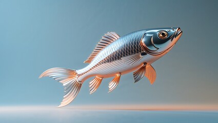 Naklejka premium Fish Toy Model For Marine Biology Studies