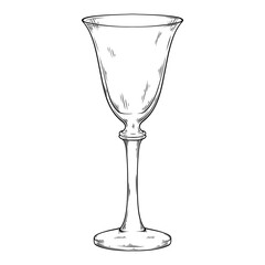 antique glass vector line art handdraw illustration