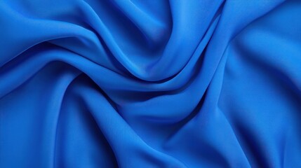 Obraz premium Stunning Azure Drapery: A Textural Symphony in Cobalt Blue