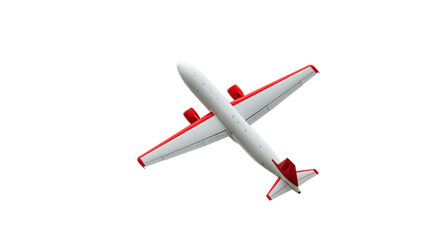 Naklejka premium Isolated Airplane in Flight