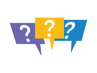 question mark, chat symbol icon design vector isolated transparent background
