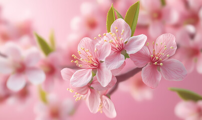 Beautiful Pink Blossom in Spring