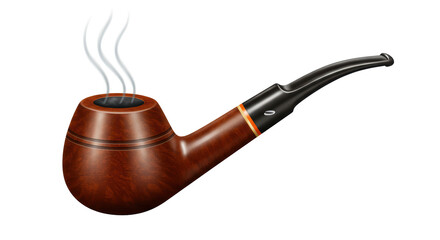 Isolated Smoking Pipe