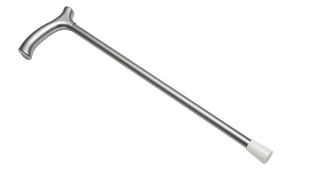 Isolated Metallic Walking Cane