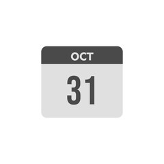 calender icon, 31 october icon with white background