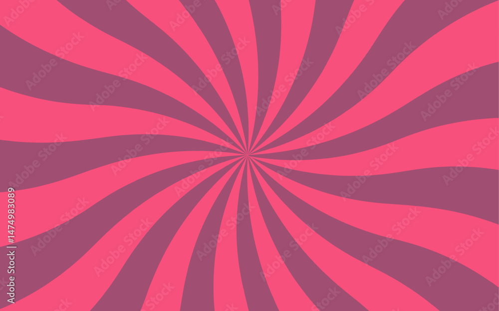 Poster abstract bright radial burst background featuring alternating pink and gray rays. symmetrical, vibra