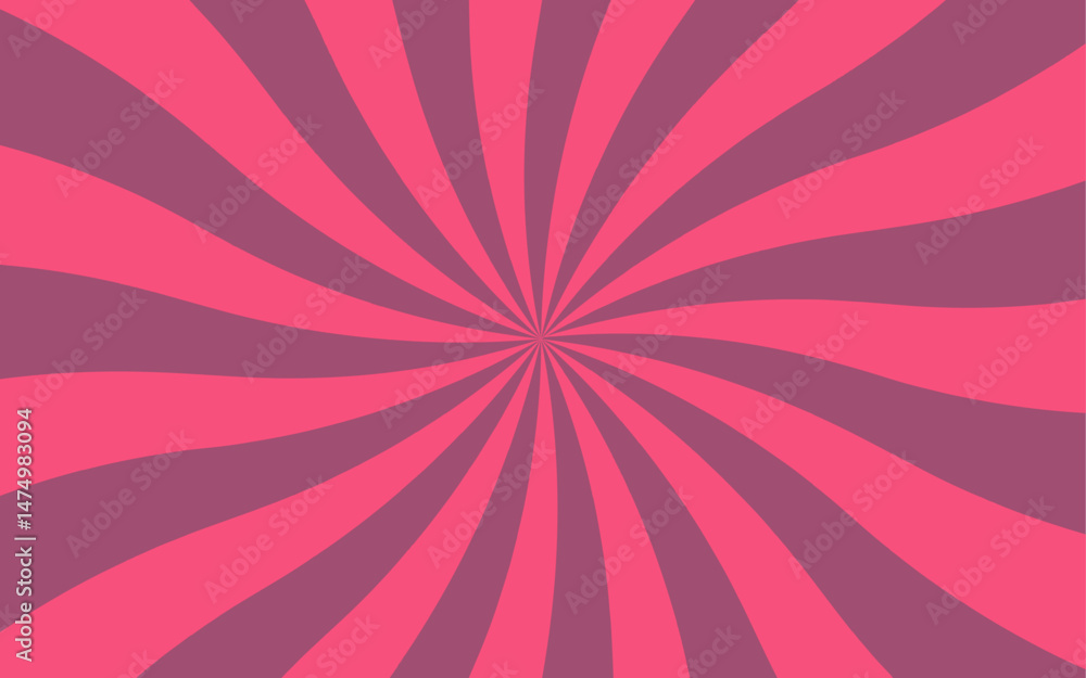 Poster abstract bright radial burst background featuring alternating pink and gray rays. symmetrical, vibra