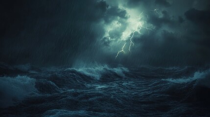 Naklejka premium Stormy night sky clouds