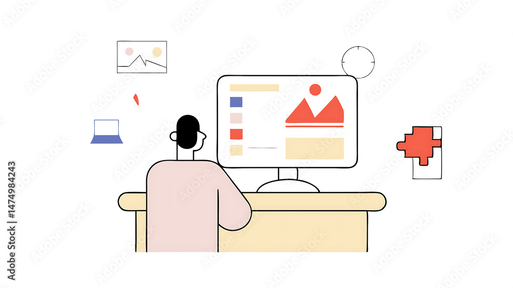 Poster character using artificial intelligence tool for content creation business strategy communication di