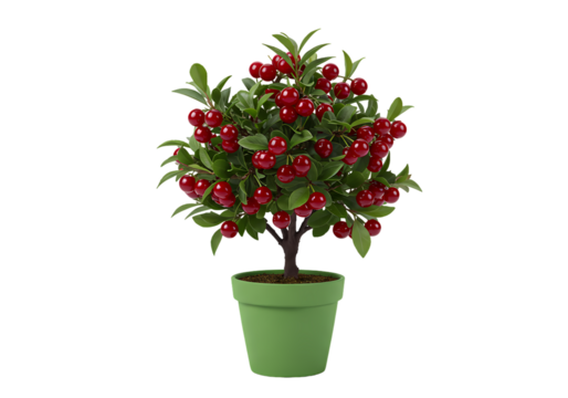 Red Berry Bonsai Tree: Artificial Plant
