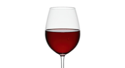 Isolated Glass of Red Wine