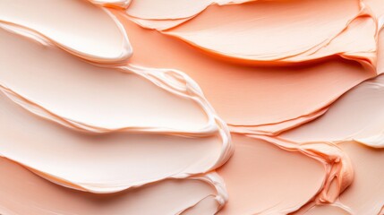 This image features beautifully layered peach and cream abstract textures, creating a soothing and harmonious visual perfect for art and design purposes.