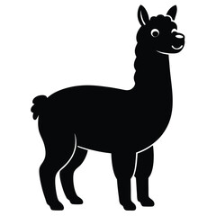 Fototapeta premium Sausage shape Llama character