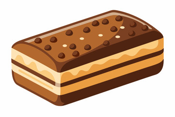 Delicious Chocolate Layered Cake with Chocolate Chips Topping