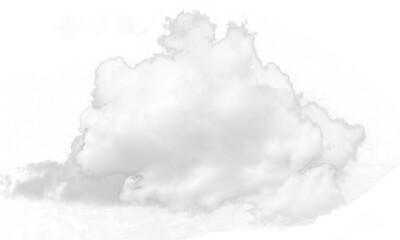 Realistic cloud element on transparent backgrounds 3d illustration