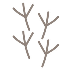 Obraz premium Animal Footprints Track