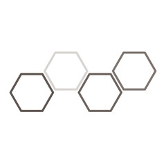 Vector Infographic Business Hexagons