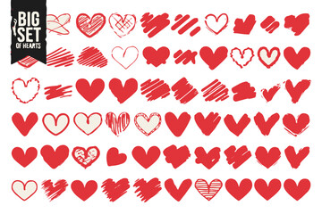 Love's heart in a pink and red seamless vector pattern, a romantic illustration for Valentine's Day card design and holiday celebration