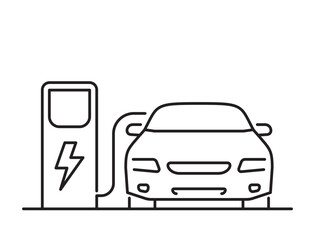 Parking Sign and Car Front Silhouette. Parking Lot Concept