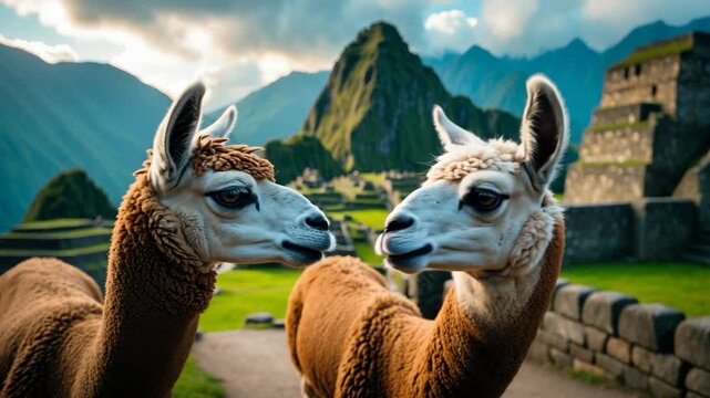 Llama in Abandoned City